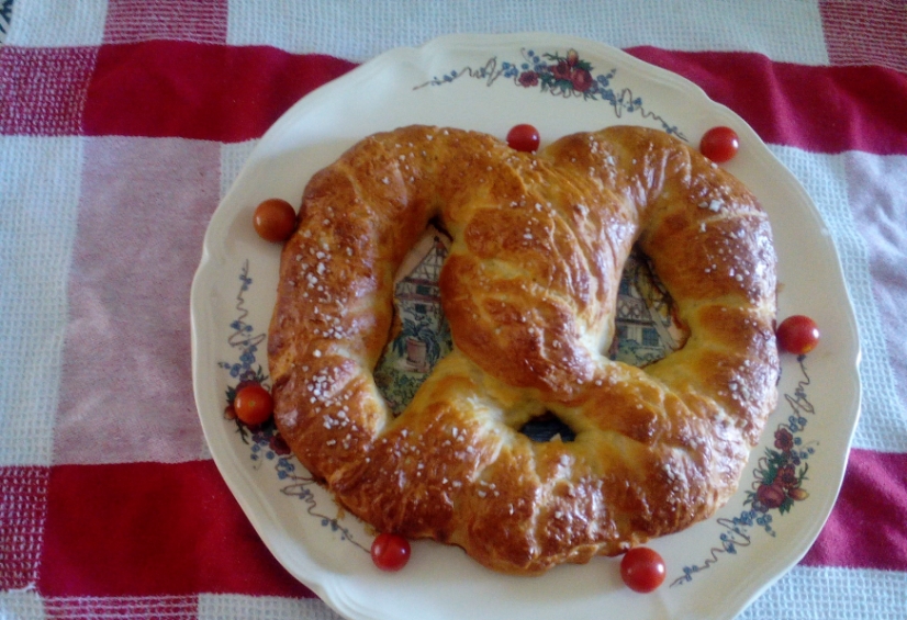 Bretzel en sandwich