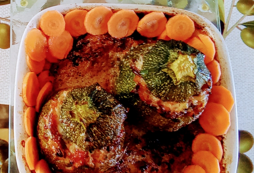 Courgettes rondes farcies