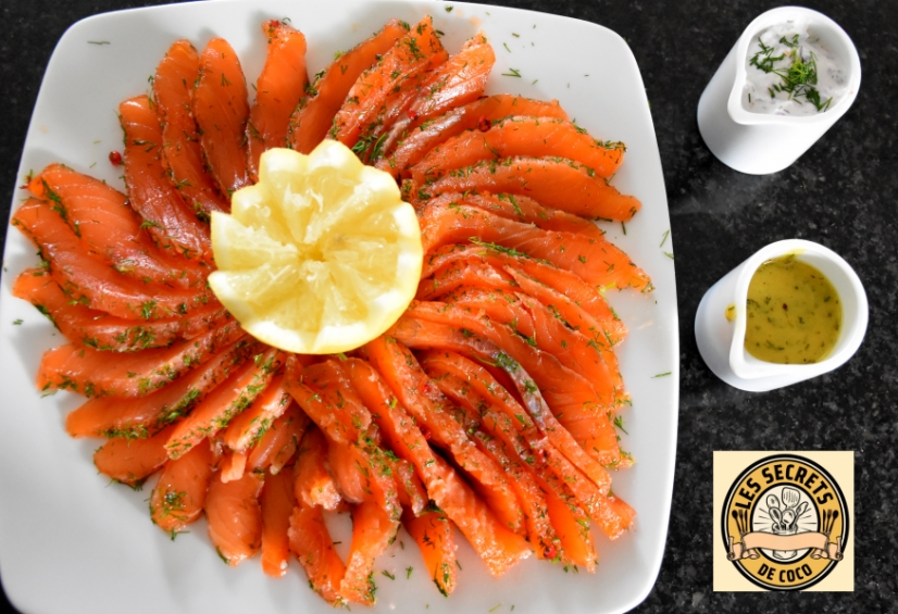 Gravlax de saumon