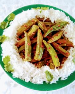 Lady'sfinger de Kerala (Gombos)